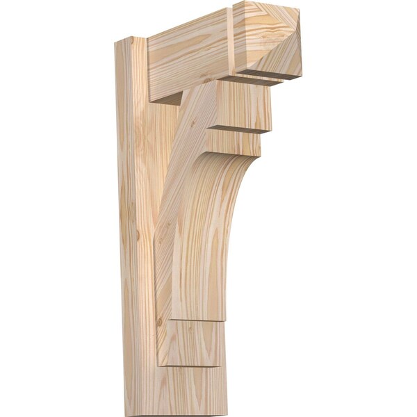 Ekena Millwork Merced Arts & Crafts Smooth Outlooker, Douglas Fir, 5 1/2"W x 12"D x 20"H OUT06X12X20MRC03SDF - main